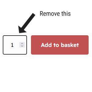 Hide Quantity Input Box